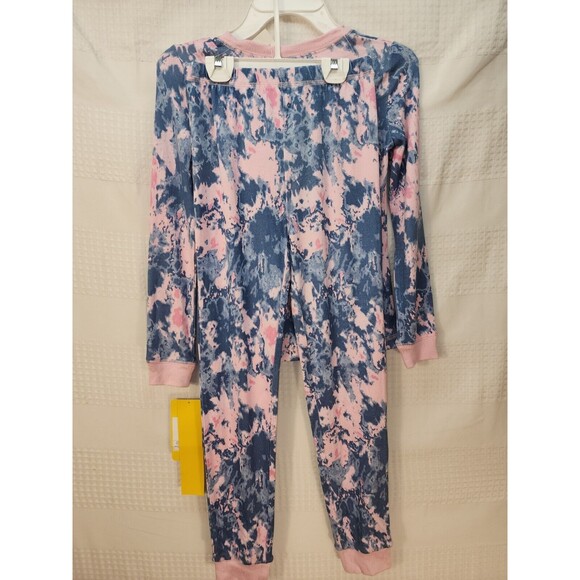 Saint Eve Pajama Set Girls Size 8 Tie Dye Long Sleeve Lightweight Loungewear - Picture 4 of 5
